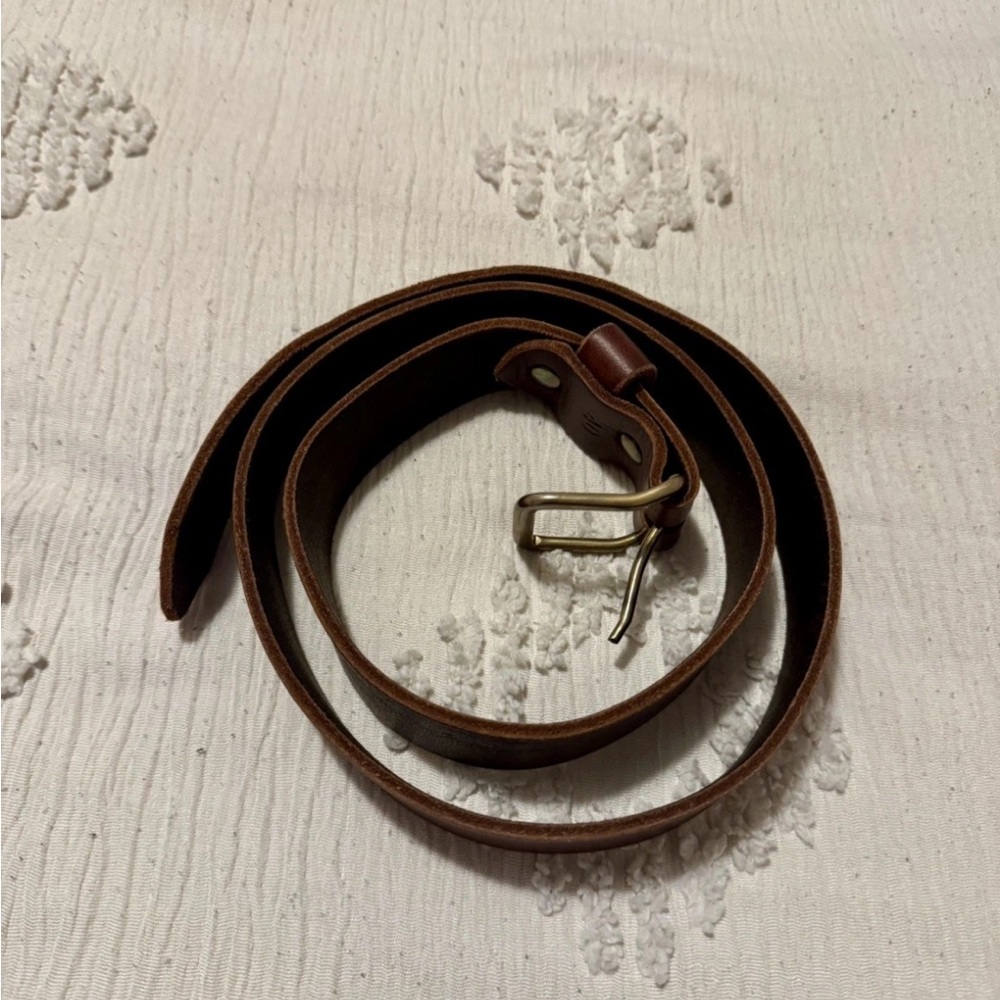 Men's Belt, FULL GRAIN LEATHER, tanned in the U. S.A., size 40
